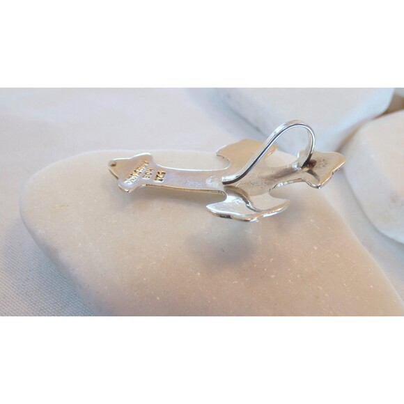 VTG Sterling Silver Hand Made Cross Pendant Mexico Signed OOAK - Picture 9 of 9